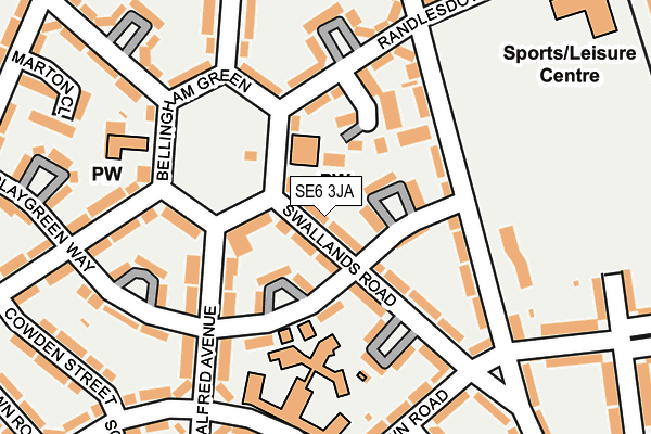 SE6 3JA map - OS OpenMap – Local (Ordnance Survey)