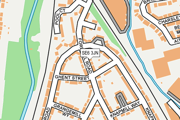 SE6 3JN map - OS OpenMap – Local (Ordnance Survey)