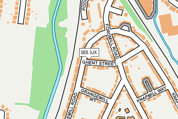 SE6 3JX map - OS OpenMap – Local (Ordnance Survey)