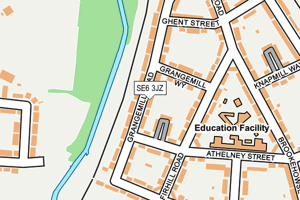 SE6 3JZ map - OS OpenMap – Local (Ordnance Survey)