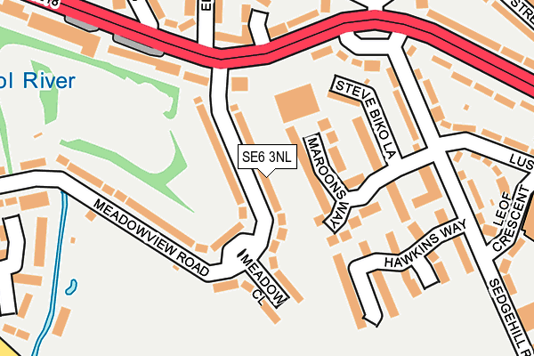 SE6 3NL map - OS OpenMap – Local (Ordnance Survey)