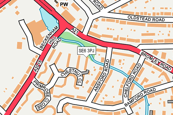 SE6 3PJ map - OS OpenMap – Local (Ordnance Survey)