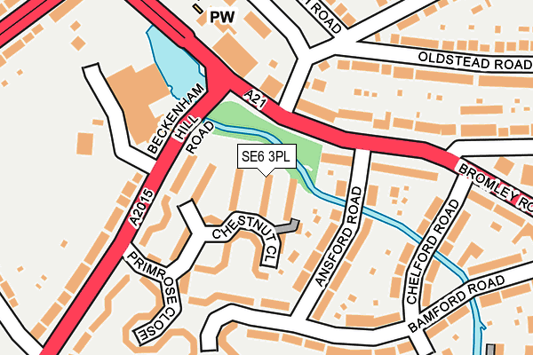 SE6 3PL map - OS OpenMap – Local (Ordnance Survey)