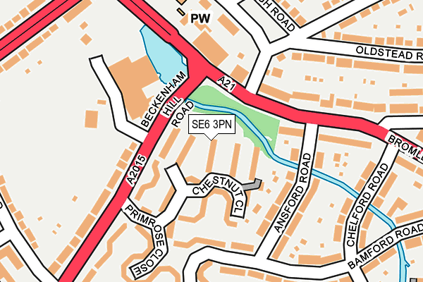 SE6 3PN map - OS OpenMap – Local (Ordnance Survey)