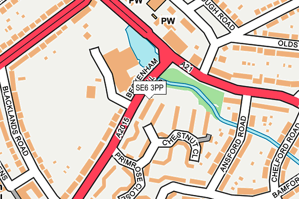 SE6 3PP map - OS OpenMap – Local (Ordnance Survey)