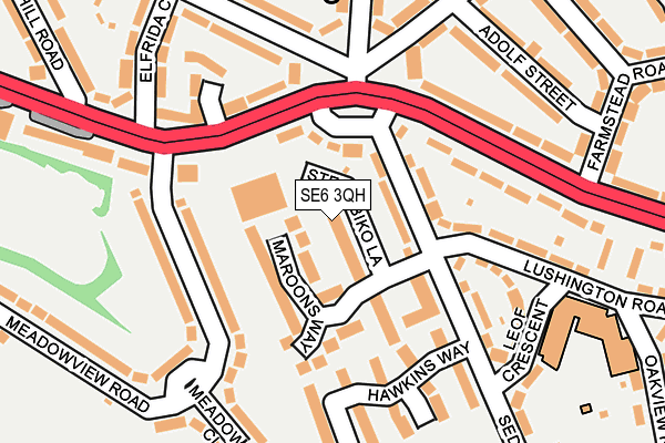 SE6 3QH map - OS OpenMap – Local (Ordnance Survey)