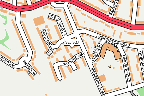 SE6 3QJ map - OS OpenMap – Local (Ordnance Survey)
