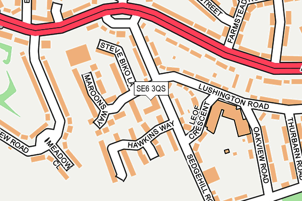 SE6 3QS map - OS OpenMap – Local (Ordnance Survey)