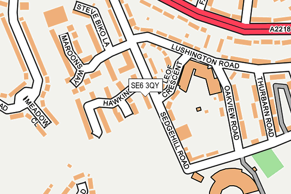 SE6 3QY map - OS OpenMap – Local (Ordnance Survey)