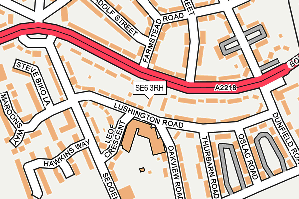 SE6 3RH map - OS OpenMap – Local (Ordnance Survey)