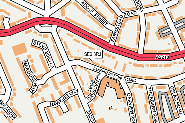 SE6 3RJ map - OS OpenMap – Local (Ordnance Survey)