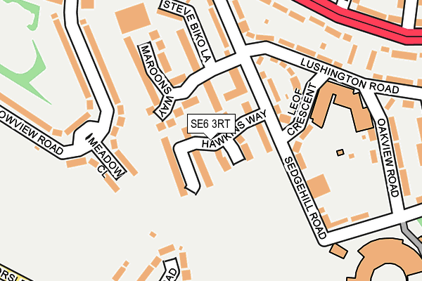 SE6 3RT map - OS OpenMap – Local (Ordnance Survey)