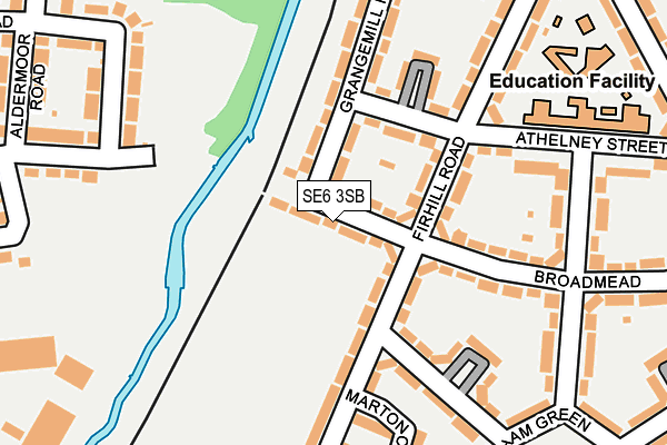 SE6 3SB map - OS OpenMap – Local (Ordnance Survey)