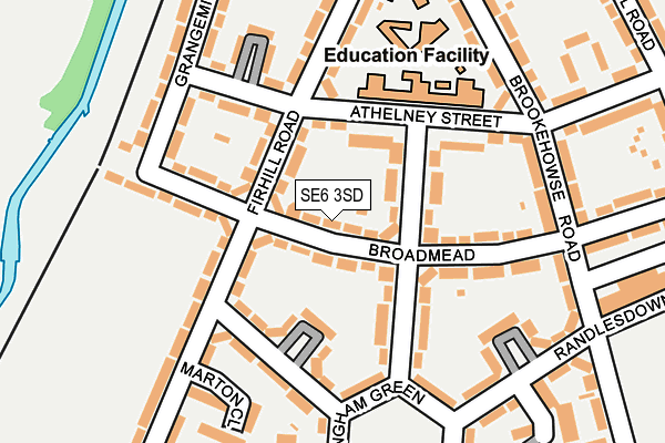 SE6 3SD map - OS OpenMap – Local (Ordnance Survey)