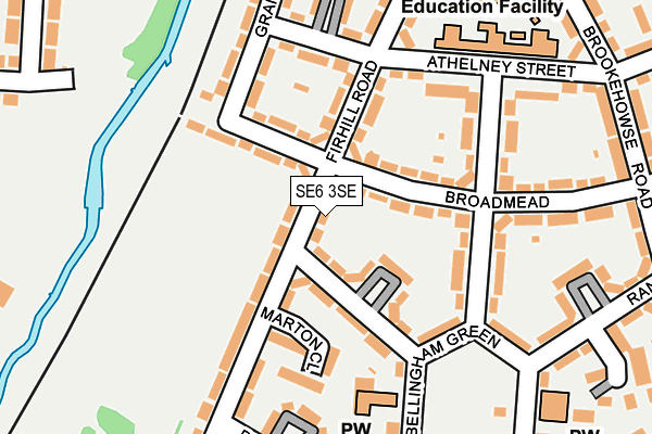 SE6 3SE map - OS OpenMap – Local (Ordnance Survey)