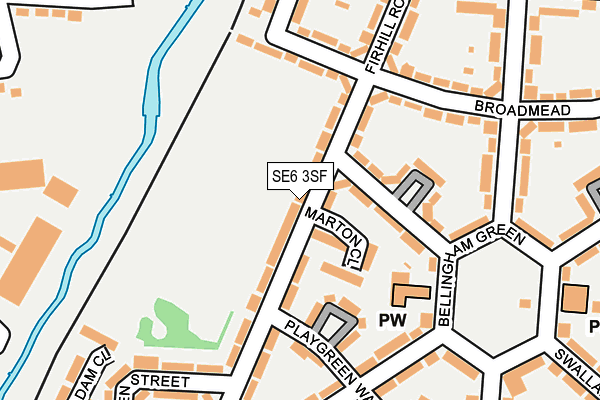 SE6 3SF map - OS OpenMap – Local (Ordnance Survey)
