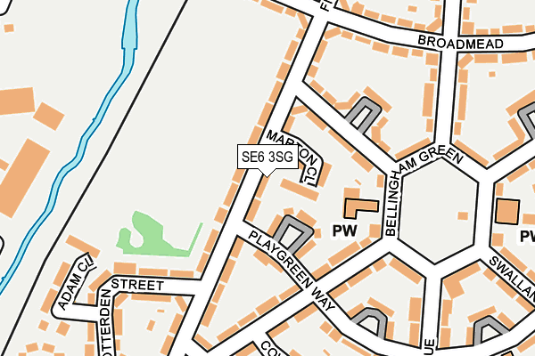 SE6 3SG map - OS OpenMap – Local (Ordnance Survey)
