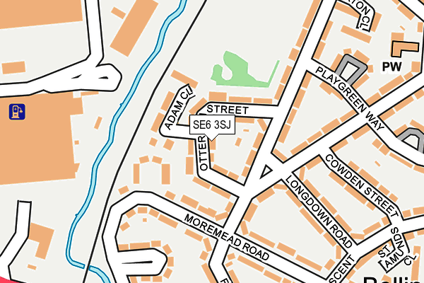 SE6 3SJ map - OS OpenMap – Local (Ordnance Survey)