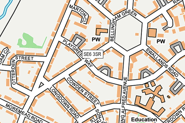 SE6 3SR map - OS OpenMap – Local (Ordnance Survey)
