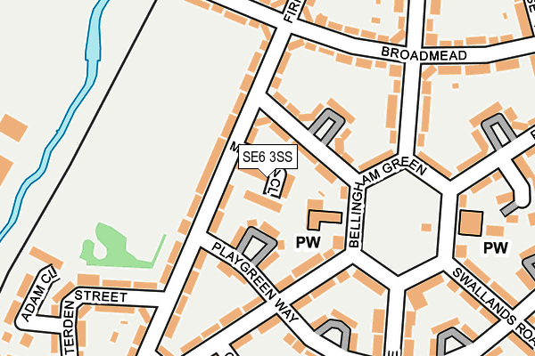 SE6 3SS map - OS OpenMap – Local (Ordnance Survey)