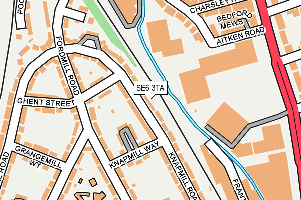 SE6 3TA map - OS OpenMap – Local (Ordnance Survey)