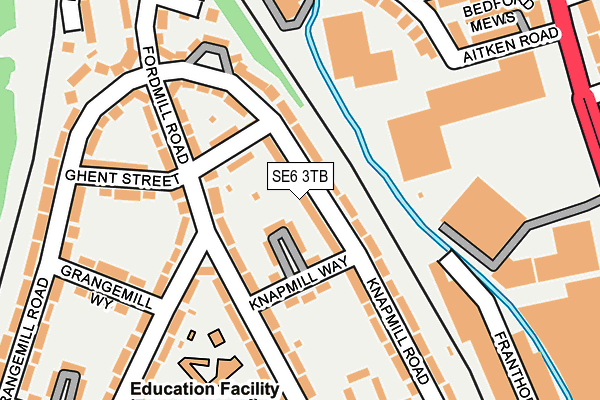 SE6 3TB map - OS OpenMap – Local (Ordnance Survey)