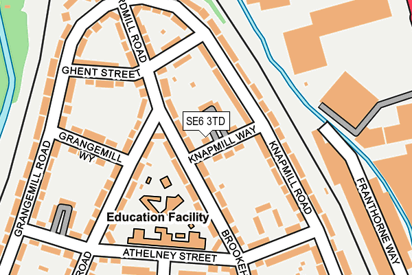 SE6 3TD map - OS OpenMap – Local (Ordnance Survey)