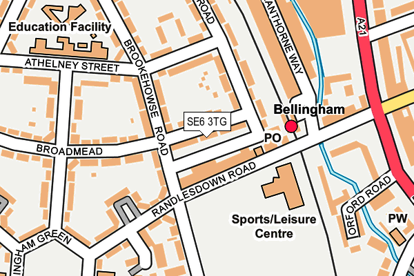 SE6 3TG map - OS OpenMap – Local (Ordnance Survey)