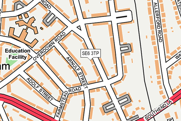 SE6 3TP map - OS OpenMap – Local (Ordnance Survey)