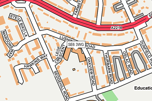 SE6 3WG map - OS OpenMap – Local (Ordnance Survey)