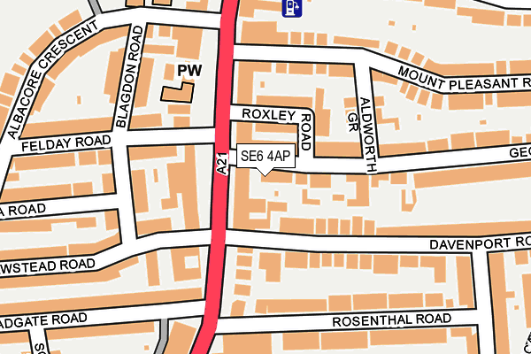 SE6 4AP map - OS OpenMap – Local (Ordnance Survey)