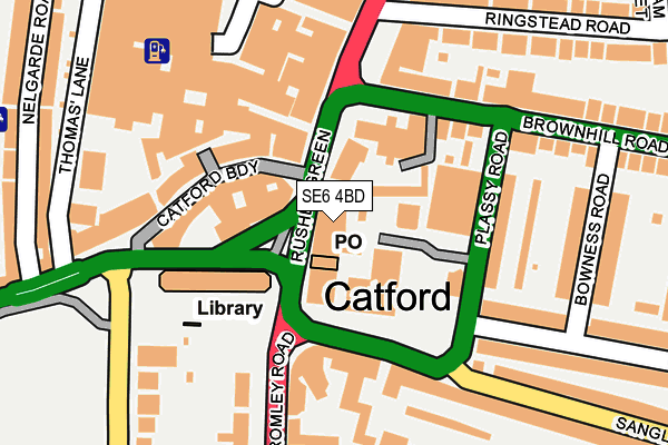 Map of CATFORD NAIL LIMITED at local scale