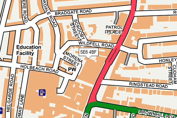SE6 4BF map - OS OpenMap – Local (Ordnance Survey)