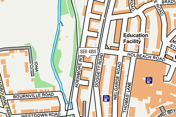 SE6 4BS map - OS OpenMap – Local (Ordnance Survey)