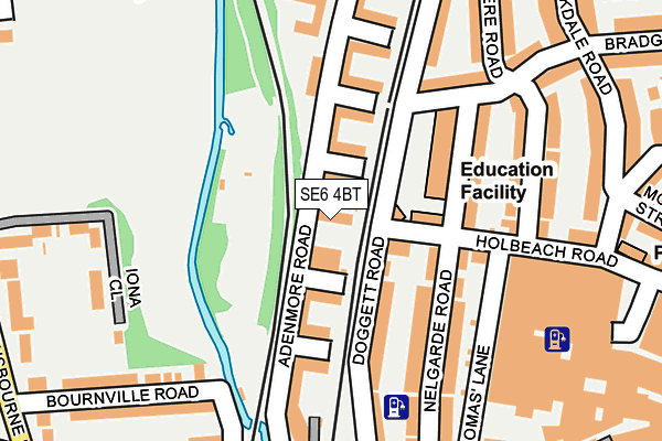 SE6 4BT map - OS OpenMap – Local (Ordnance Survey)