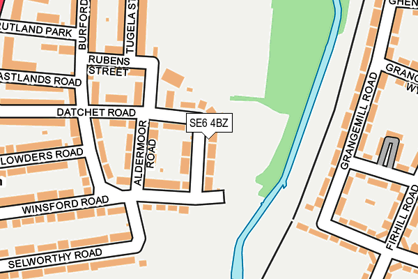 SE6 4BZ map - OS OpenMap – Local (Ordnance Survey)