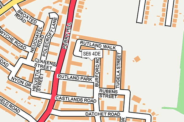 SE6 4DE map - OS OpenMap – Local (Ordnance Survey)