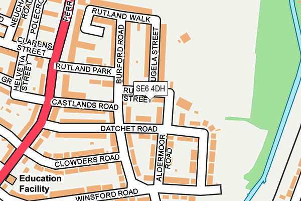 SE6 4DH map - OS OpenMap – Local (Ordnance Survey)
