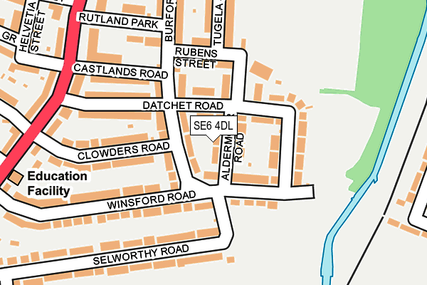 SE6 4DL map - OS OpenMap – Local (Ordnance Survey)