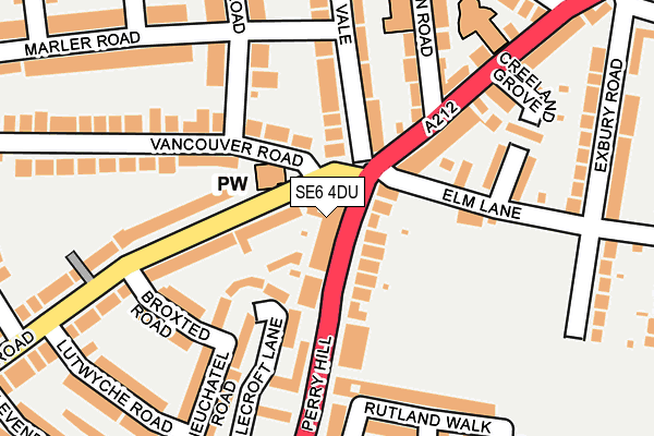 SE6 4DU map - OS OpenMap – Local (Ordnance Survey)