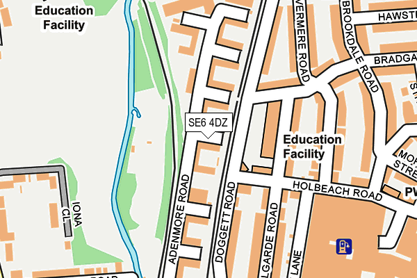 SE6 4DZ map - OS OpenMap – Local (Ordnance Survey)