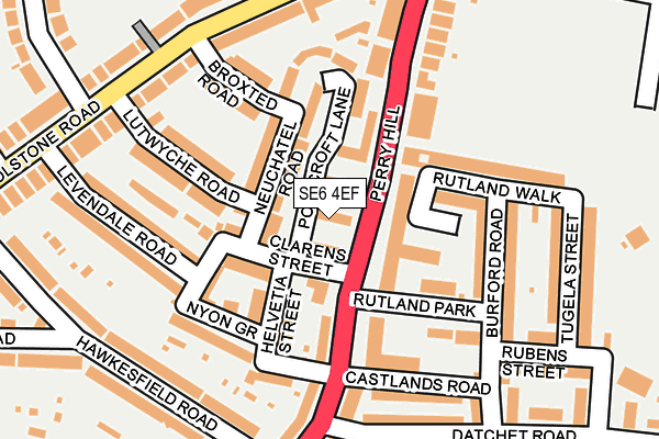 SE6 4EF map - OS OpenMap – Local (Ordnance Survey)