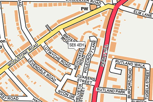 SE6 4EH map - OS OpenMap – Local (Ordnance Survey)