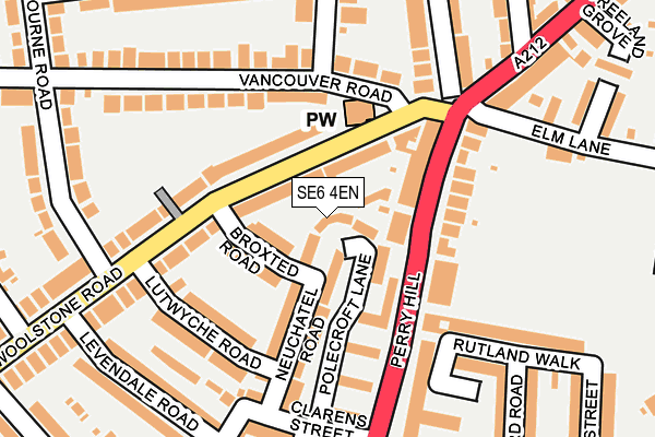 SE6 4EN map - OS OpenMap – Local (Ordnance Survey)