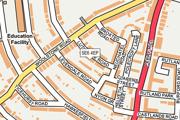 SE6 4EP map - OS OpenMap – Local (Ordnance Survey)