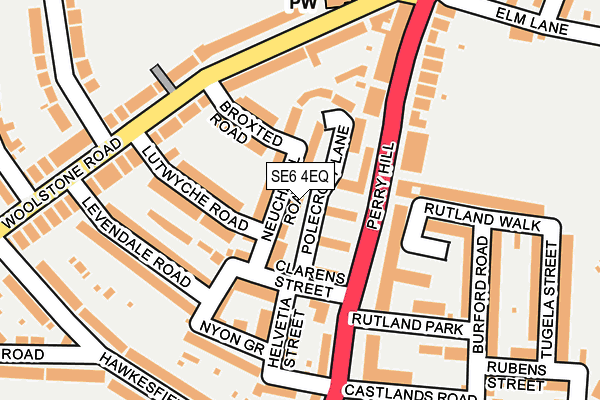 SE6 4EQ map - OS OpenMap – Local (Ordnance Survey)