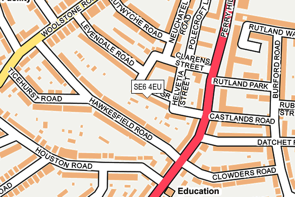 SE6 4EU map - OS OpenMap – Local (Ordnance Survey)