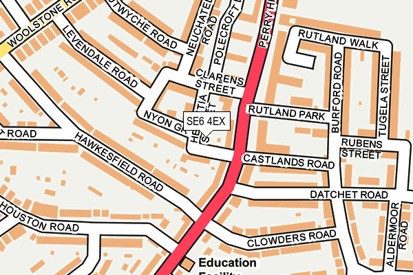 SE6 4EX map - OS OpenMap – Local (Ordnance Survey)