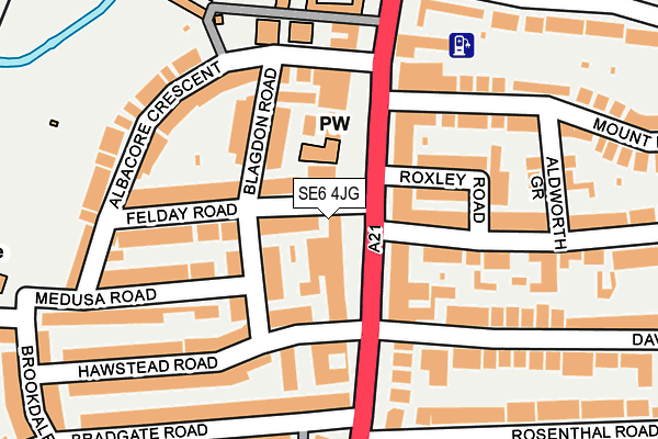 SE6 4JG map - OS OpenMap – Local (Ordnance Survey)