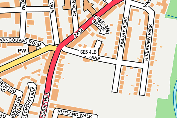 SE6 4LB map - OS OpenMap – Local (Ordnance Survey)